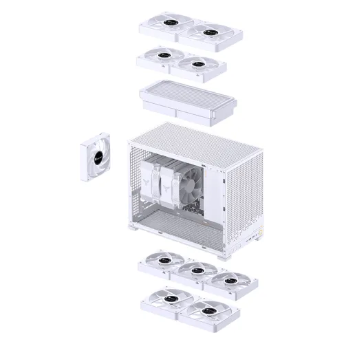 Case JONSBO D32 PRO White | M-ATX | Mini Tower | VGA 365mm